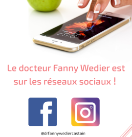 Dr fanny WEDIER sur les réseaux sociaux !